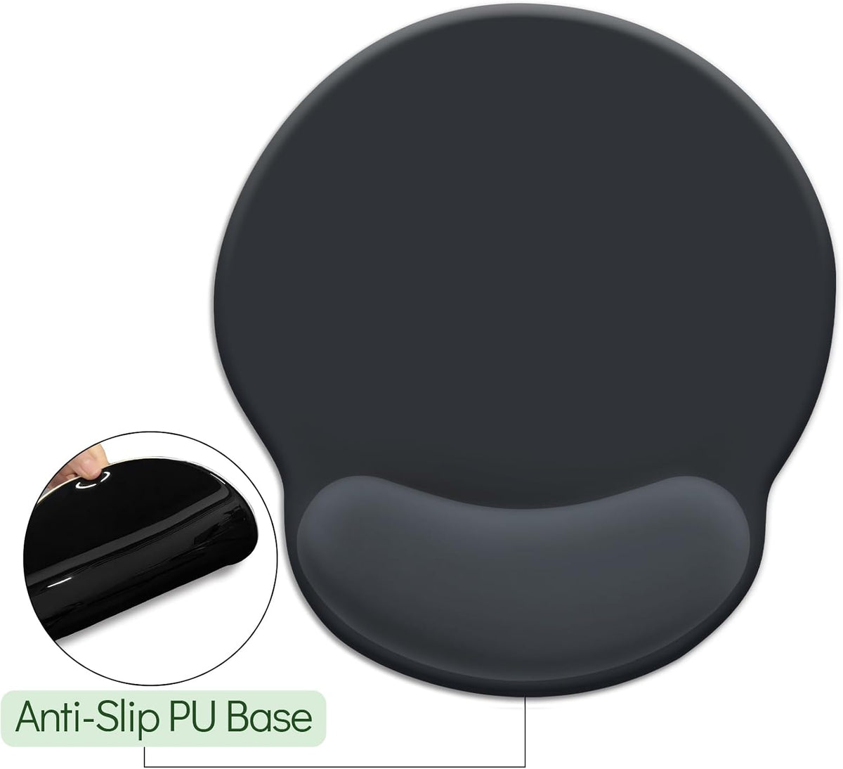 LIMKRIAN Cat Ergonomic Mouse Pad with Wrist Rest, Gaming Mouse Pad with Wrist Support, Funny Mouse Pads for Desk, Computer Mousepad with Non-Slip Pain Relief PU Base, Cute Office Desk Accessories - Colors B