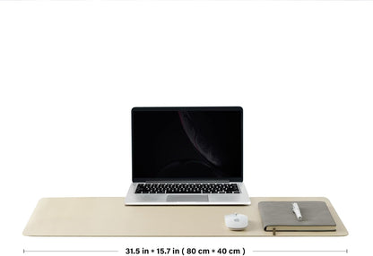 Large Cork Desk Mat - 47.2"x 17" Desk Pad for Office and Home - Ideal for Large Mouse Pad and Desk Mats on Top of Desks(Dark Green)