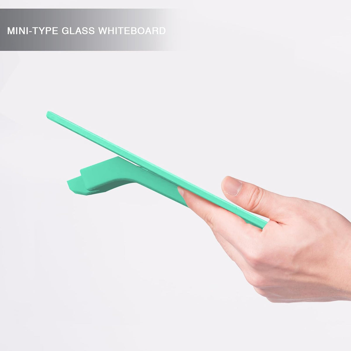 Small Glass Desktop Whiteboard Dry-Erase, Mini Pure Glass Whiteboard Stand