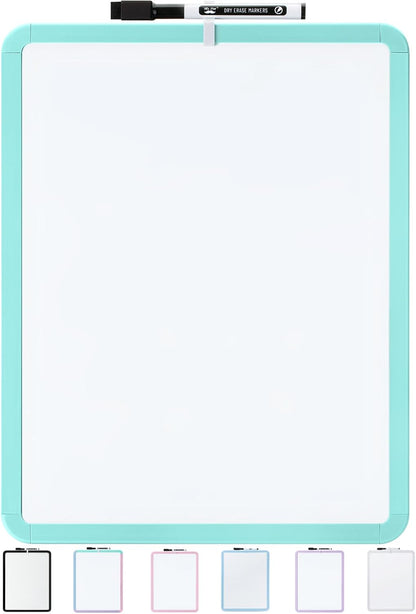 Dry Erase Board, 14” x 11”, White Frame
