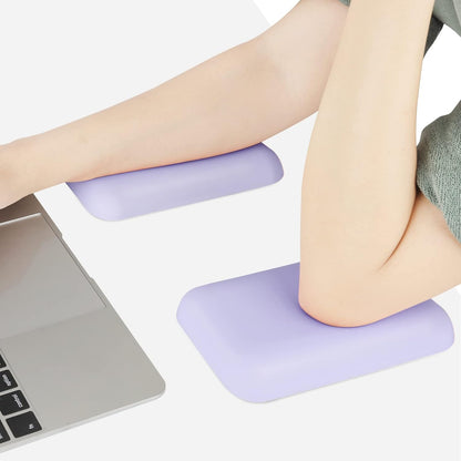Leolee Elbow Rest Pads for Desk, Black Ergonomic Wrist Rest Arm Rest Pads | Memory Foam & Non-Slip Base, Armrest Cushion Support Pad Relieve Elbow and Wrist Pain for Computer, Office, 2 Packs