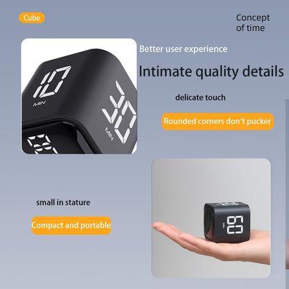 EooCoo Digital Timer College School Supplies, Gravity Pomodoro Cube Rotation, Countdown Productivity Kitchen Timer 5/10/30/60 Mins for Meeting, Back to School Gift, ADHD Tools, Office Desk Decoration