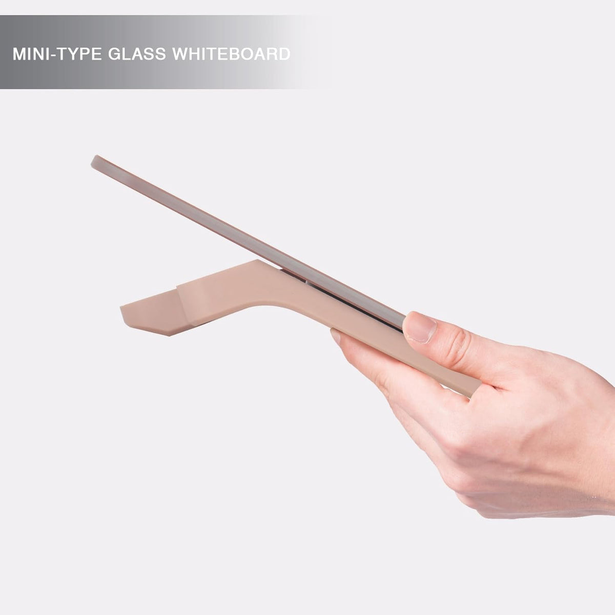 Small Glass Desktop Whiteboard Dry-Erase, Mini Pure Glass Whiteboard Stand