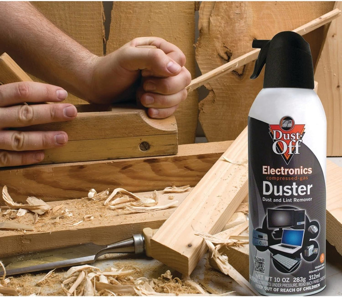 Compressed Gas Dusters, 10 Oz, Pack of 2