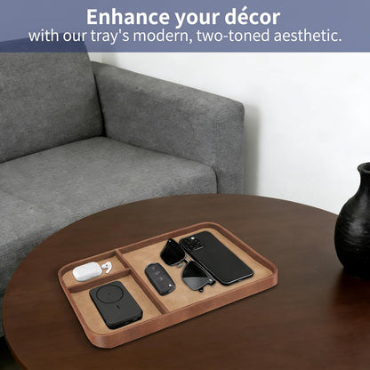 Valet Tray Trendy Organizer Multifunctional Nightstand Caddy Holder