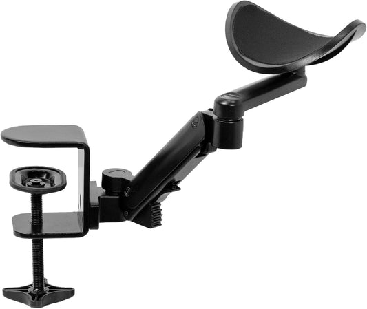 Black Clamp-on Adjustable Arm Rest, MOUNT-ARM01