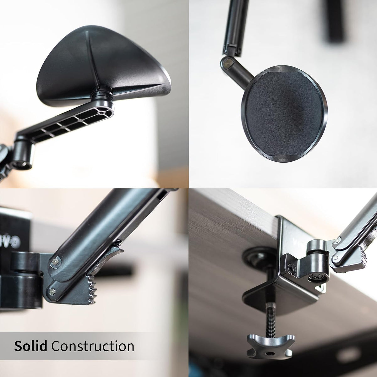Black Clamp-on Adjustable Arm Rest, MOUNT-ARM01