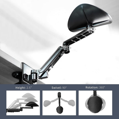 Black Clamp-on Adjustable Arm Rest, MOUNT-ARM01
