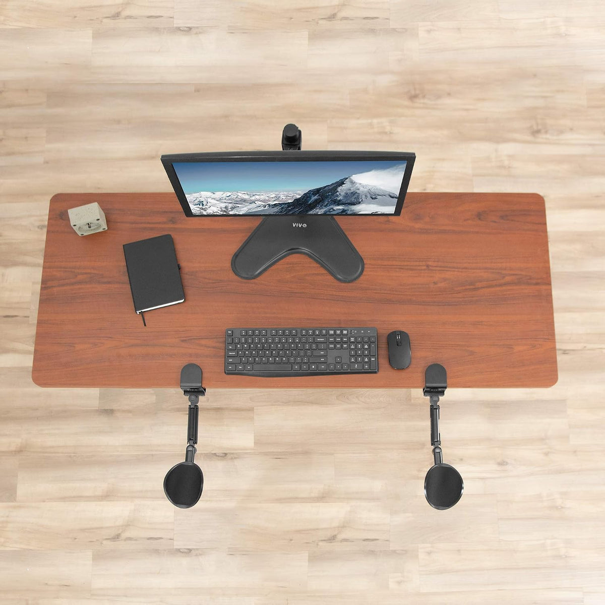 Black Clamp-on Adjustable Arm Rest, MOUNT-ARM01
