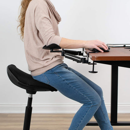 Black Clamp-on Adjustable Arm Rest, MOUNT-ARM01