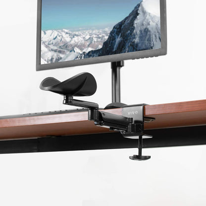 Black Clamp-on Adjustable Arm Rest, MOUNT-ARM01