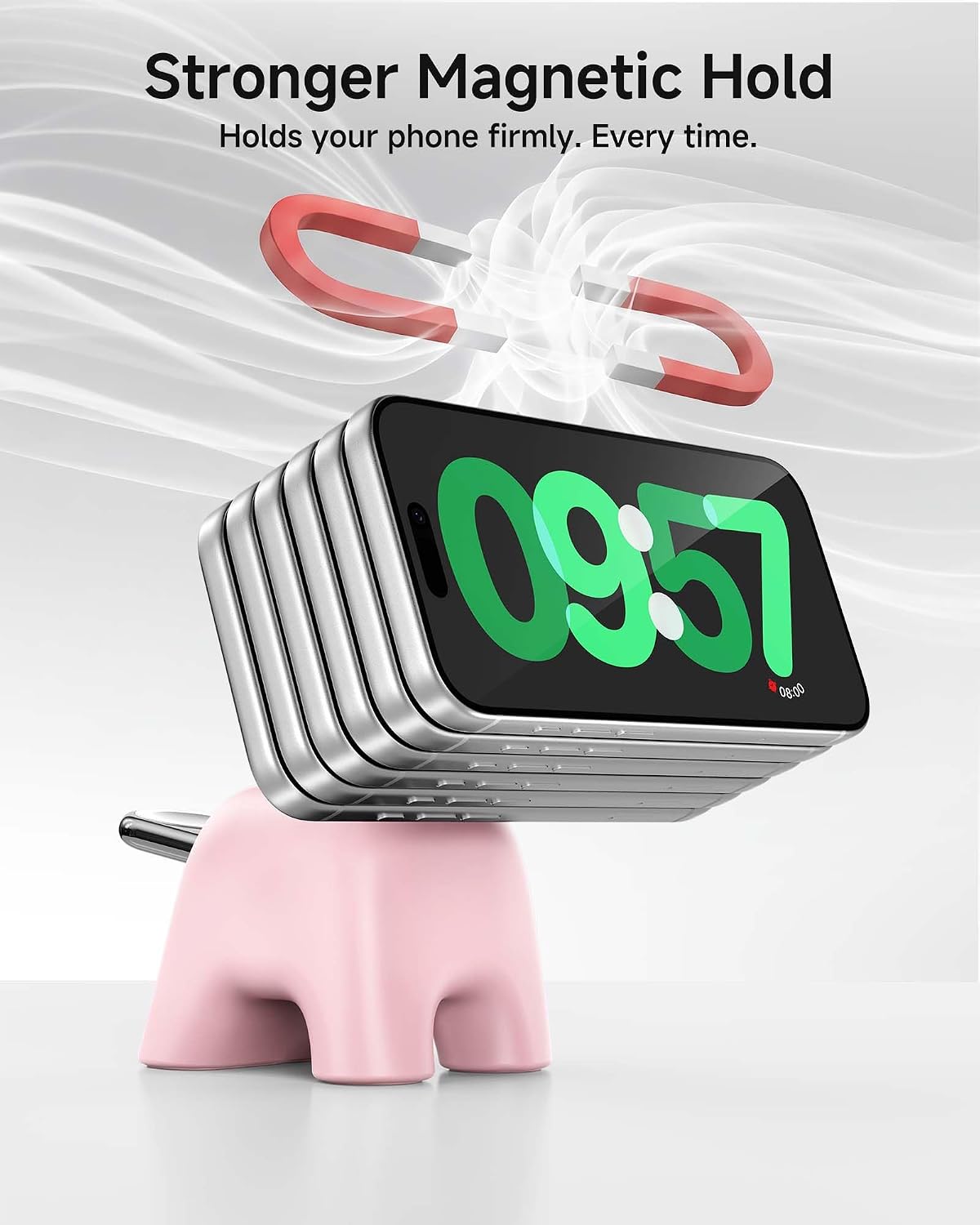 Magnetic Wireless Charging Station, Charger Stand for iPhone Apple Watch