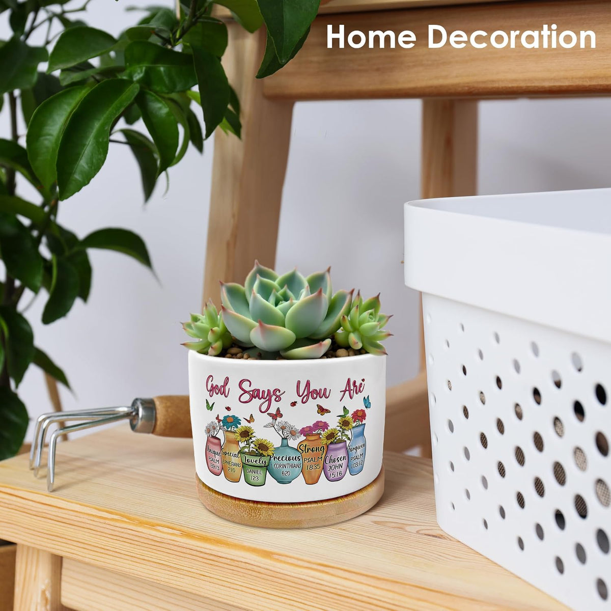 God Says You are Christian Plant Pots Succulent Planters