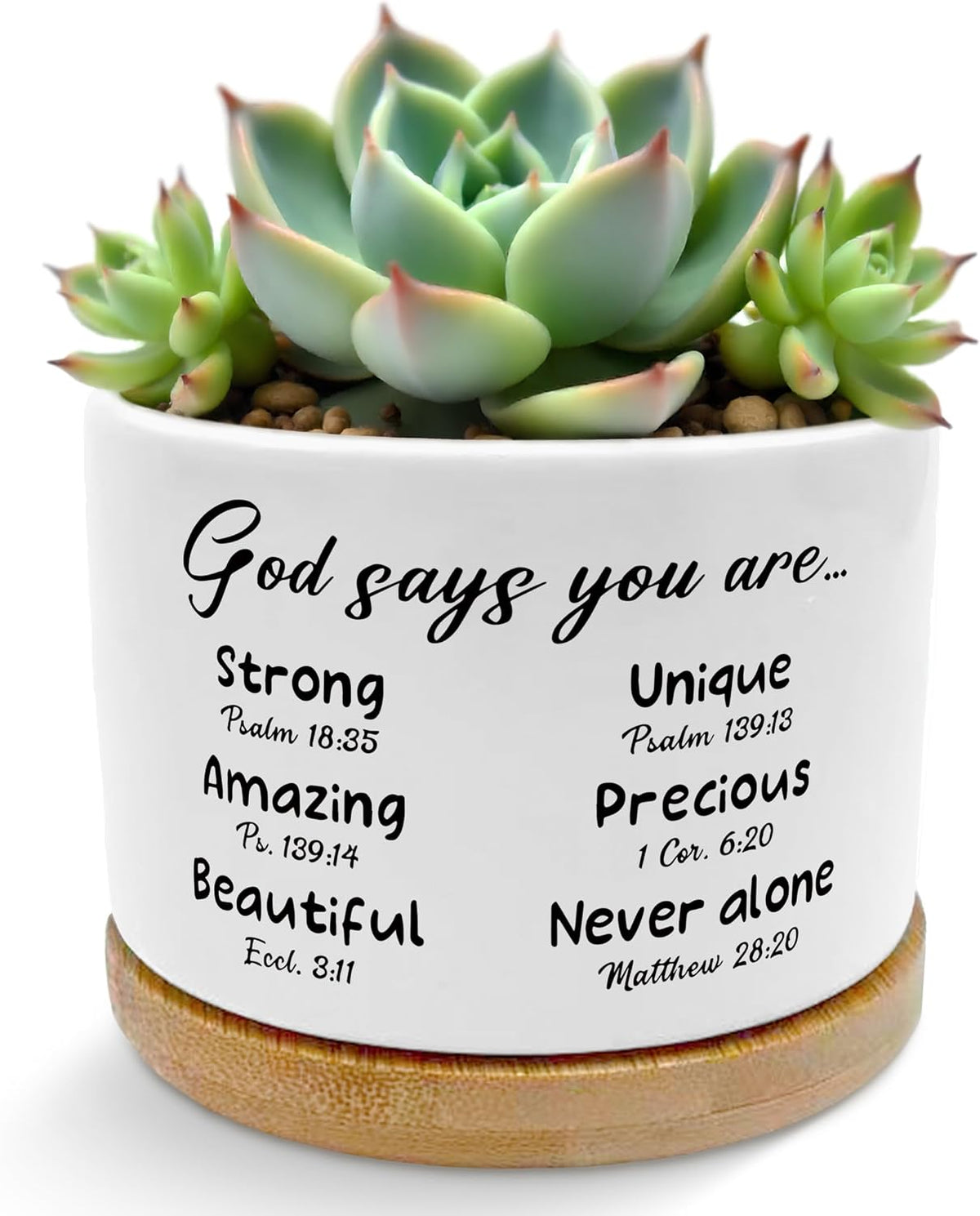 God Says You are Christian Plant Pots Succulent Planters