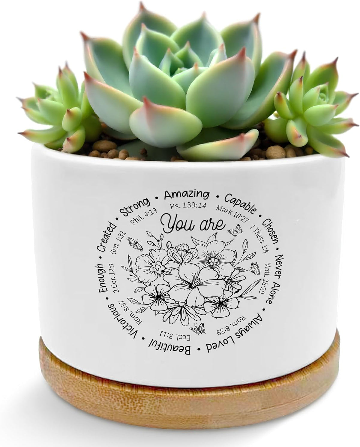 God Says You are Christian Plant Pots Succulent Planters