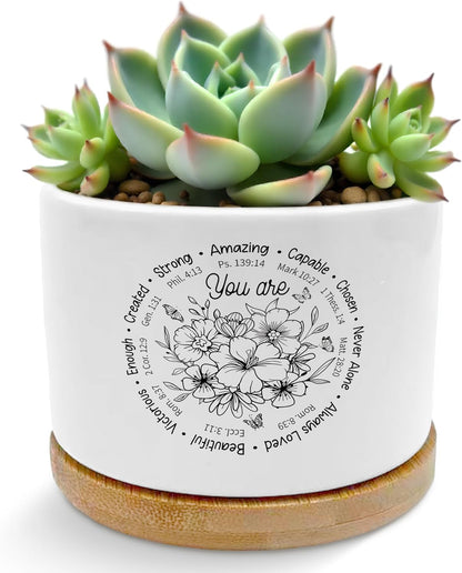 God Says You are Christian Plant Pots Succulent Planters