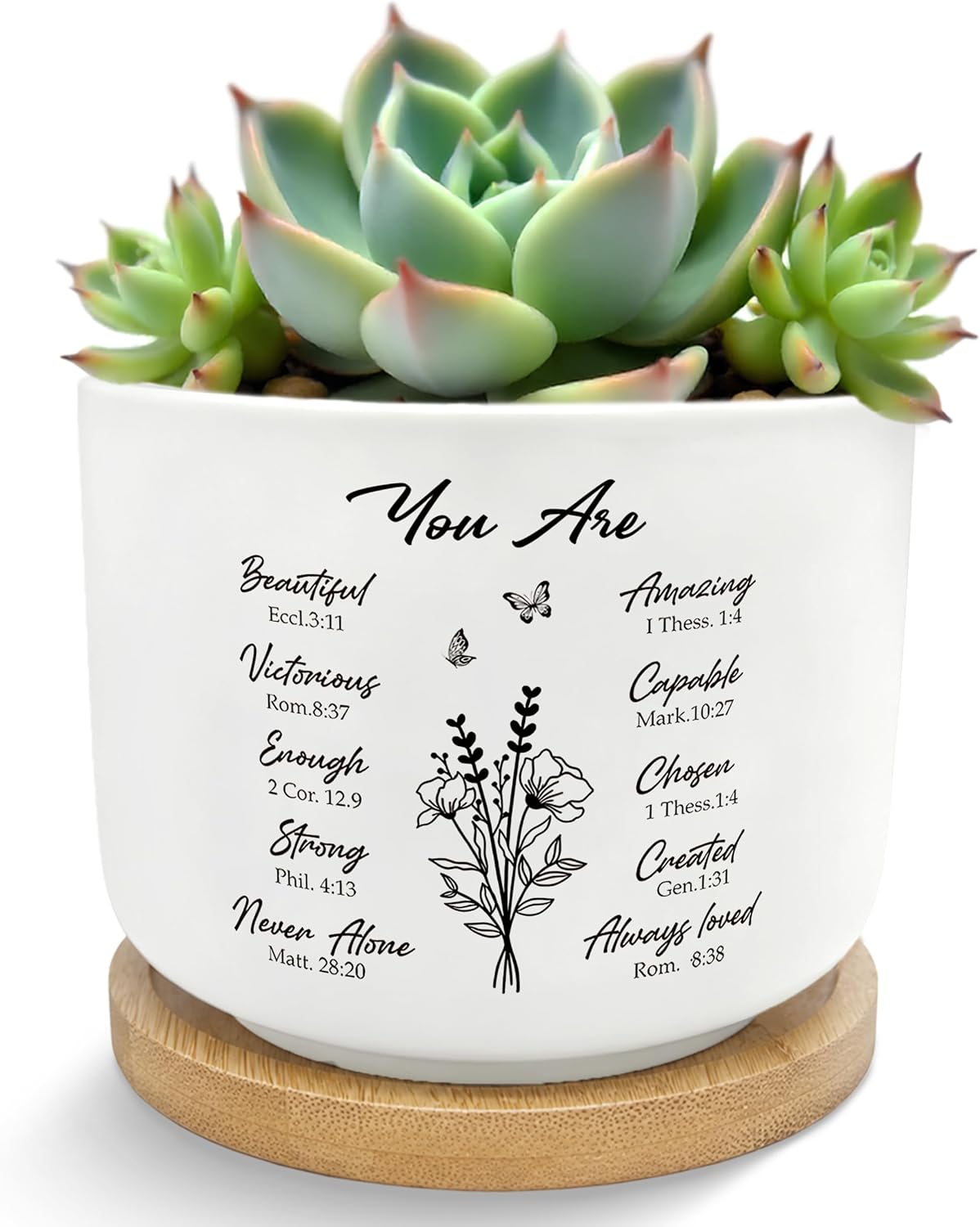 God Says You are Christian Plant Pots Succulent Planters