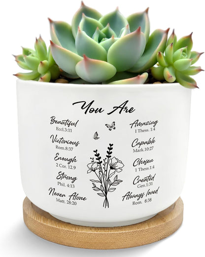 God Says You are Christian Plant Pots Succulent Planters