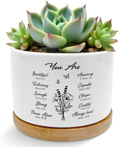 God Says You are Christian Plant Pots Succulent Planters