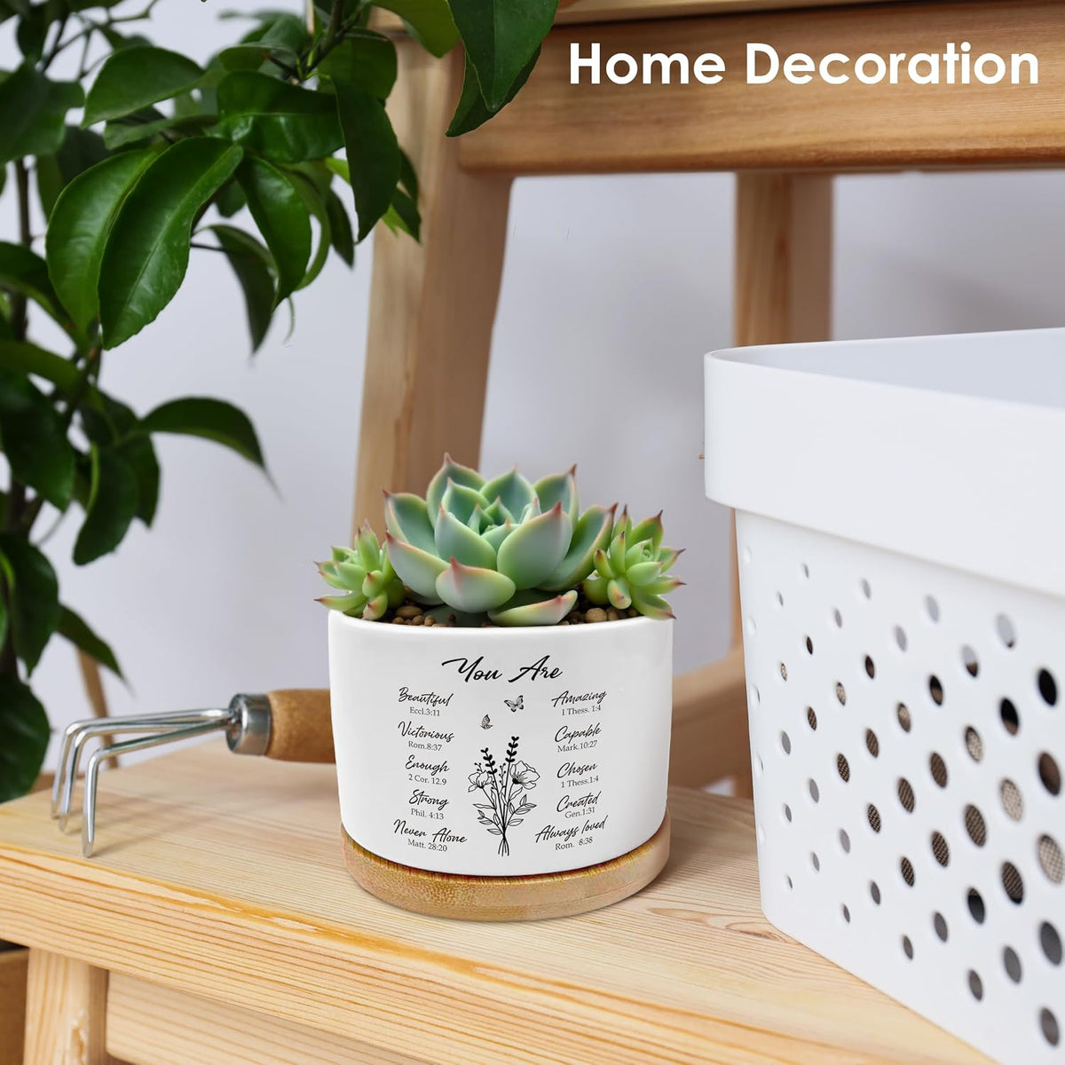 God Says You are Christian Plant Pots Succulent Planters
