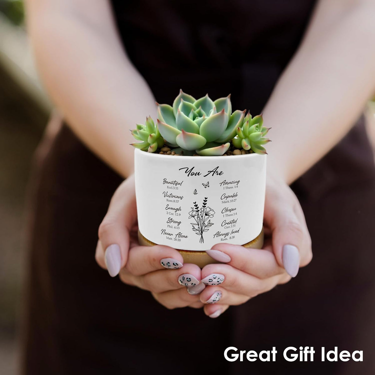 God Says You are Christian Plant Pots Succulent Planters