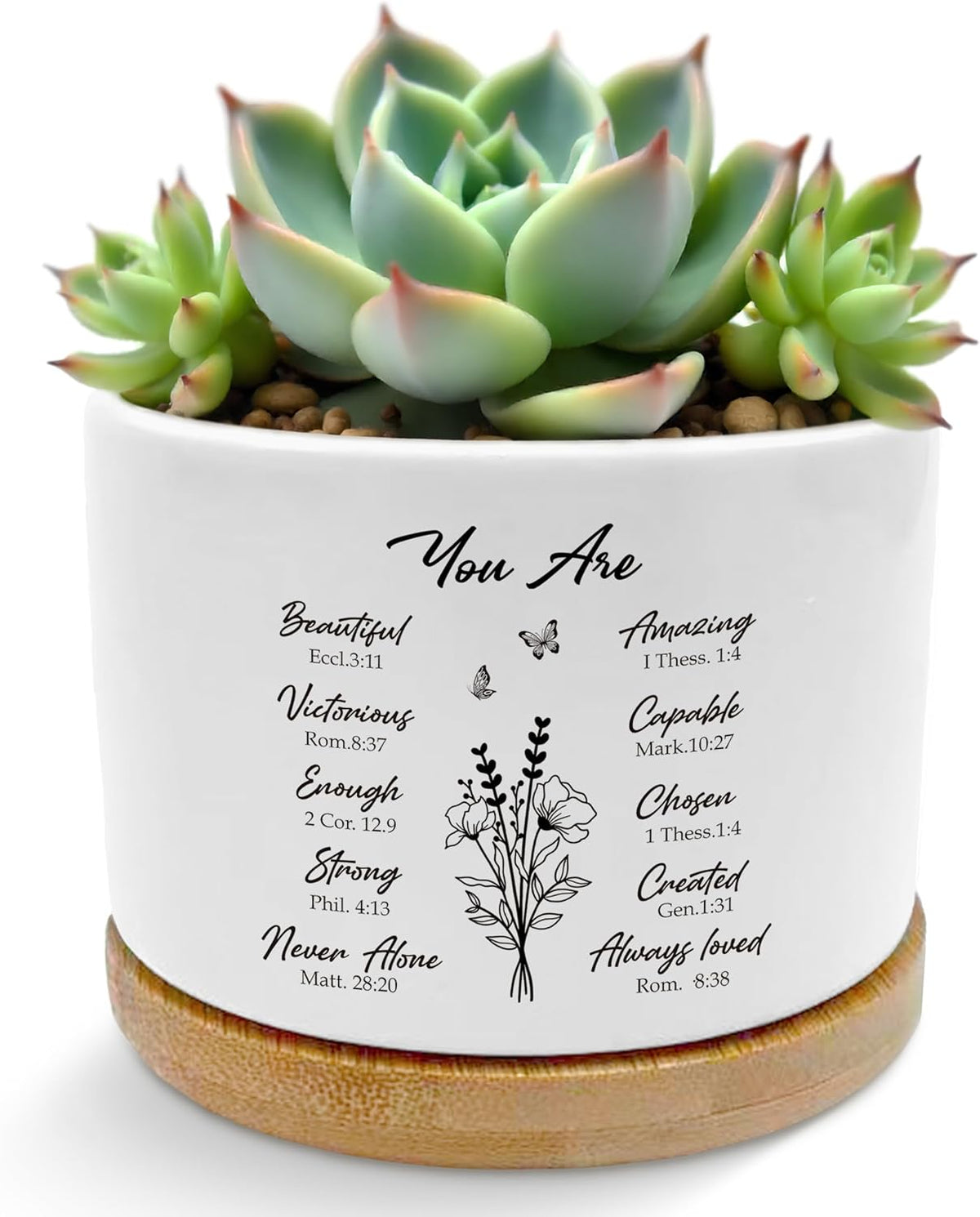 God Says You are Christian Plant Pots Succulent Planters