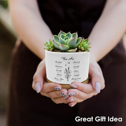 God Says You are Christian Plant Pots Succulent Planters