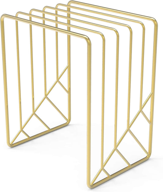 Mail Organizer, Metal Letter Sorter, Desk Organizer, Gold