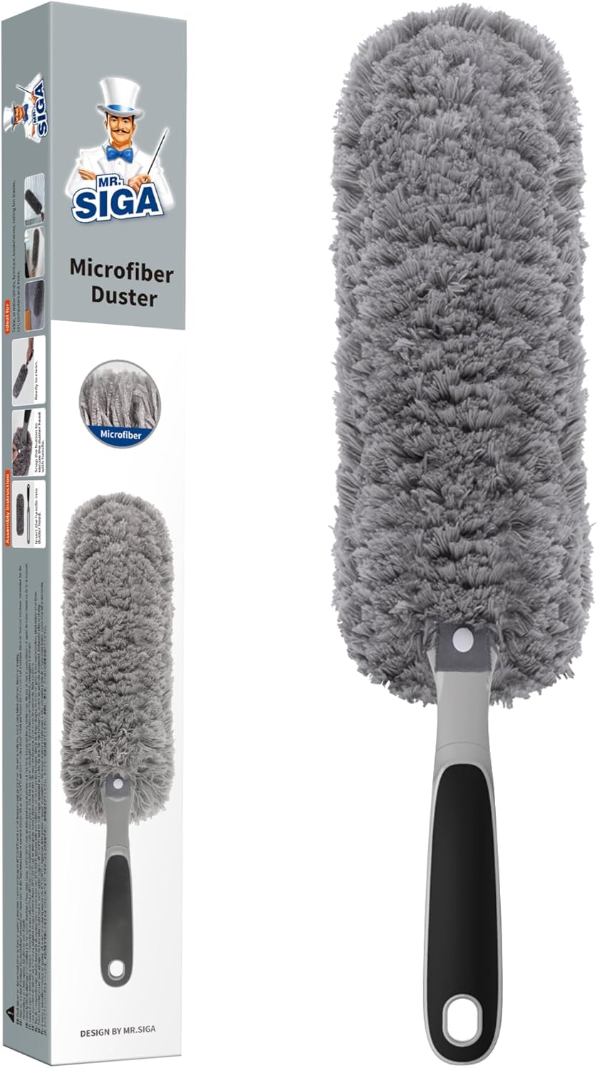 Lint Free Microfiber Duster, Washable Duster for Household Cleaning