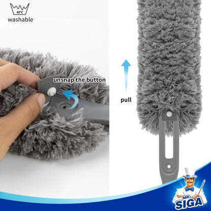 Lint Free Microfiber Duster, Washable Duster for Household Cleaning