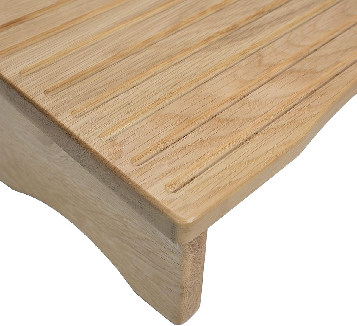 Foot Rest, Ergonomic Footrest for Under Desk at Work, Nursing Foot Stool, Natural Solid Wood Non-Slip Slanted Top Foot Stool for Office/Standing Desk (Natural Color)