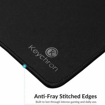 XL Gaming Mouse Pad Desk Mat, 35.4" × 15.7", Soft Micro-Weave Surface, Non-Slip Rubber Base, Anti-Fray Stitched Edges, Extended Large Mousepad for Gaming & Office – Black