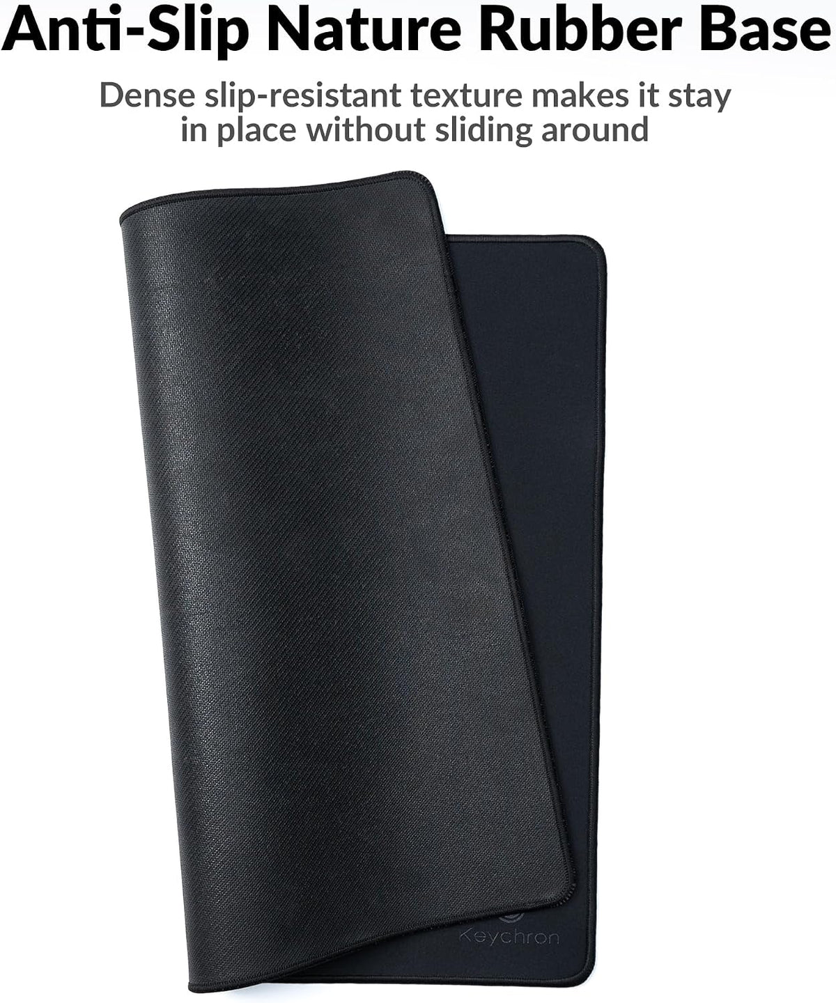 XL Gaming Mouse Pad Desk Mat, 35.4" × 15.7", Soft Micro-Weave Surface, Non-Slip Rubber Base, Anti-Fray Stitched Edges, Extended Large Mousepad for Gaming & Office – Black