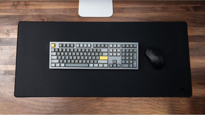 XL Gaming Mouse Pad Desk Mat, 35.4" × 15.7", Soft Micro-Weave Surface, Non-Slip Rubber Base, Anti-Fray Stitched Edges, Extended Large Mousepad for Gaming & Office – Black