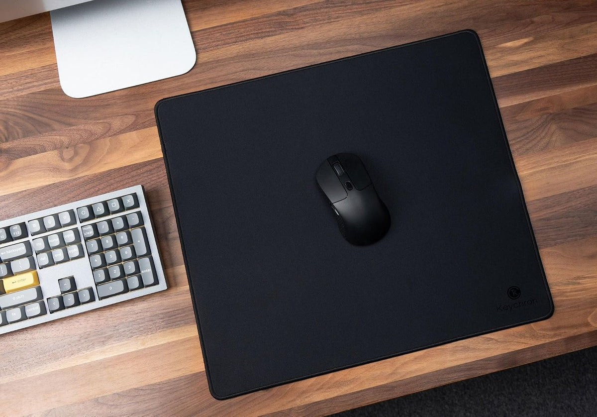XL Gaming Mouse Pad Desk Mat, 35.4" × 15.7", Soft Micro-Weave Surface, Non-Slip Rubber Base, Anti-Fray Stitched Edges, Extended Large Mousepad for Gaming & Office – Black
