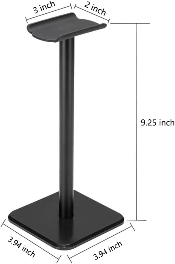 Headphone Stand Gaming Headset Holder Universal Aluminum Metal Headphone Holder Hanger with Aluminum Supporting Bar Flexible Headrest ABS Solid Base for All Headphone,White