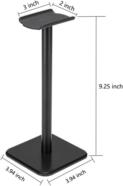 Headphone Stand Gaming Headset Holder Universal Aluminum Metal Headphone Holder Hanger with Aluminum Supporting Bar Flexible Headrest ABS Solid Base for All Headphone,White