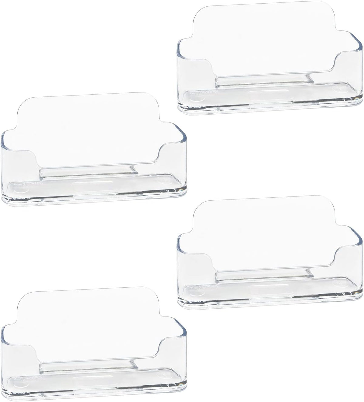 Acrylic Business Card Holder for Desk, Clear Plastic Business Cards Display Holders Stand, Fits 30-50 Business Cards