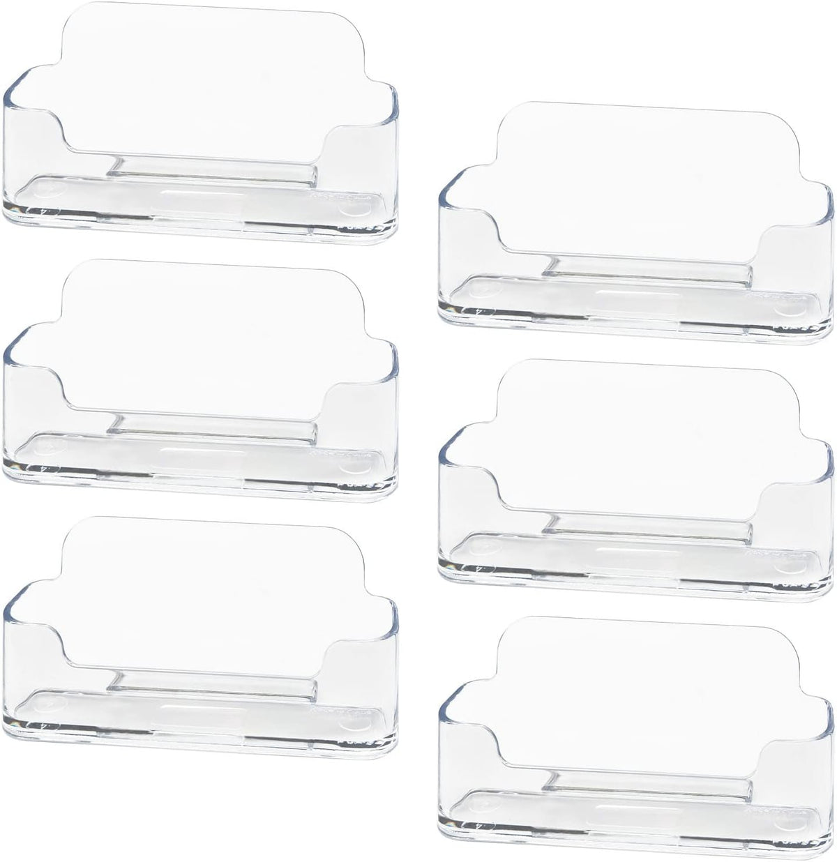 Acrylic Business Card Holder for Desk, Clear Plastic Business Cards Display Holders Stand, Fits 30-50 Business Cards