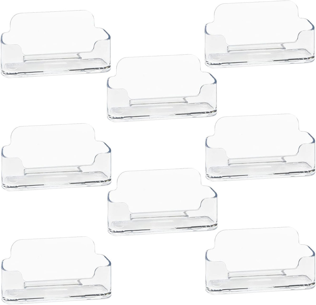 Acrylic Business Card Holder for Desk, Clear Plastic Business Cards Display Holders Stand, Fits 30-50 Business Cards