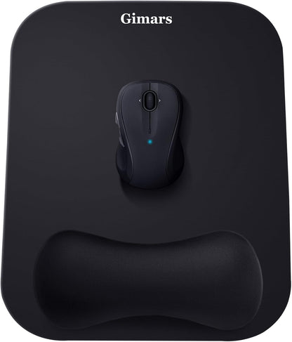 Large Smooth Superfine Fibre Memory Foam Ergonomic Mouse Pad Wrist Rest Support Mousepad with Nonslip Base for Laptop, Computer, Gaming&Office