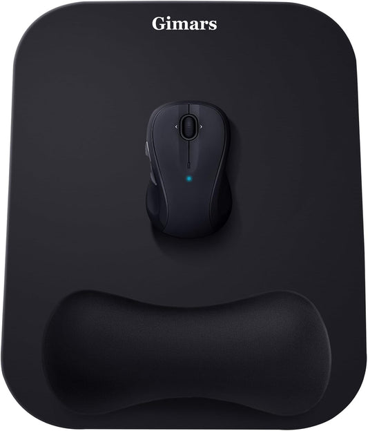 Large Smooth Superfine Fibre Memory Foam Ergonomic Mouse Pad Wrist Rest Support Mousepad with Nonslip Base for Laptop, Computer, Gaming&Office