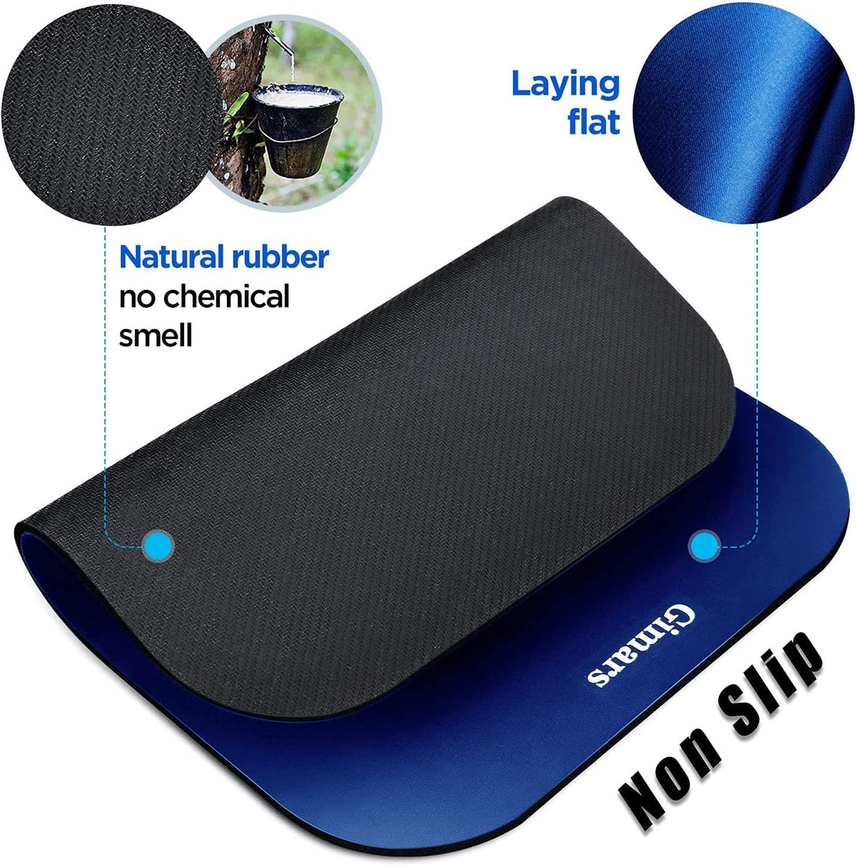 Large Smooth Superfine Fibre Memory Foam Ergonomic Mouse Pad Wrist Rest Support Mousepad with Nonslip Base for Laptop, Computer, Gaming&Office