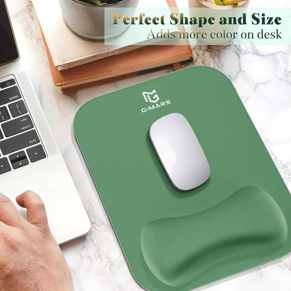 Large Smooth Superfine Fibre Memory Foam Ergonomic Mouse Pad Wrist Rest Support Mousepad with Nonslip Base for Laptop, Computer, Gaming&Office