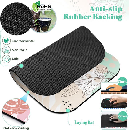 Large Smooth Superfine Fibre Memory Foam Ergonomic Mouse Pad Wrist Rest Support Mousepad with Nonslip Base for Laptop, Computer, Gaming&Office