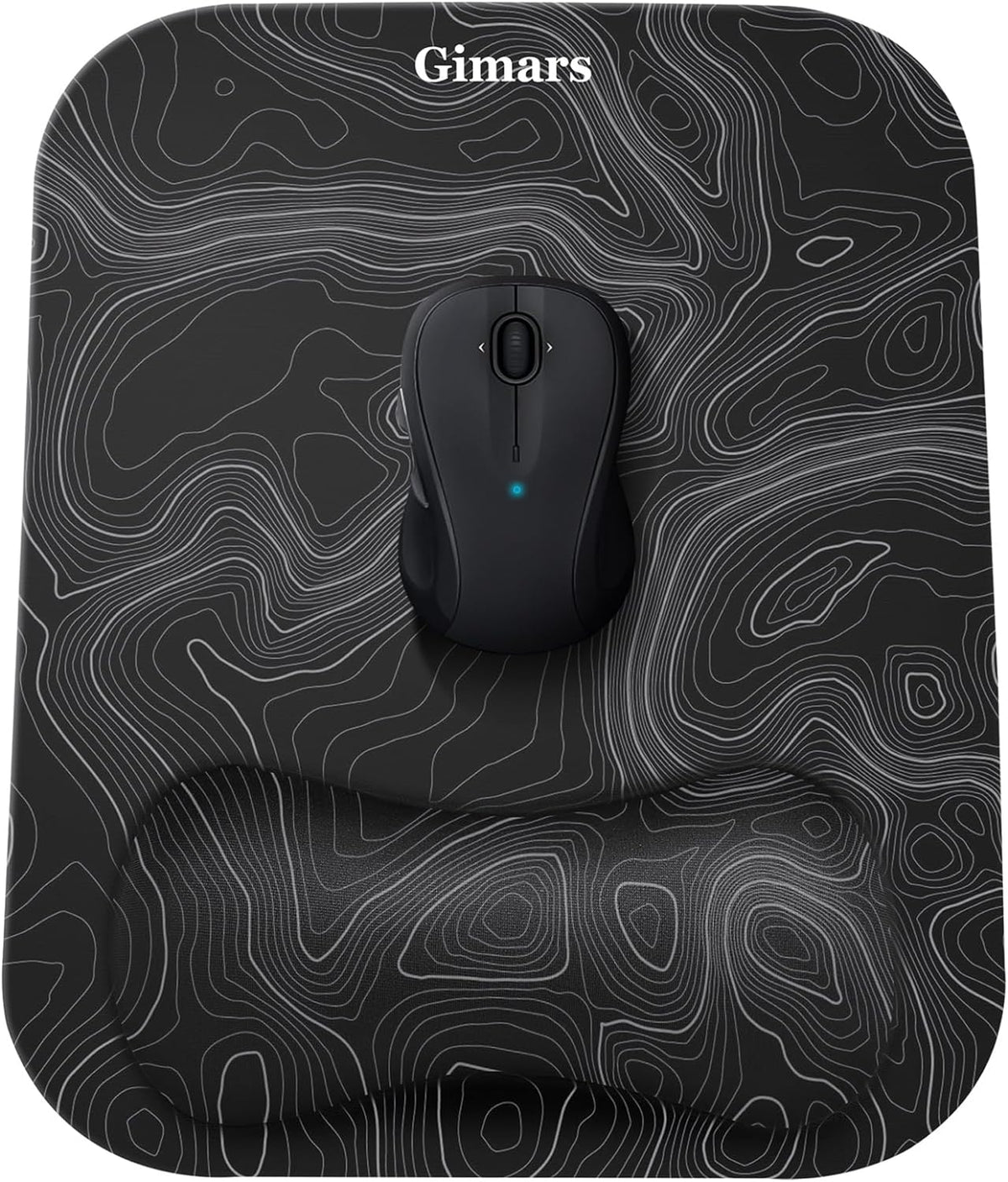 Large Smooth Superfine Fibre Memory Foam Ergonomic Mouse Pad Wrist Rest Support Mousepad with Nonslip Base for Laptop, Computer, Gaming&Office