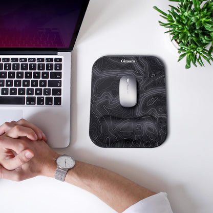 Large Smooth Superfine Fibre Memory Foam Ergonomic Mouse Pad Wrist Rest Support Mousepad with Nonslip Base for Laptop, Computer, Gaming&Office