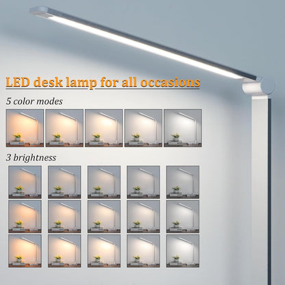 LED Desk Lamp with USB Ports,Touch Desk Lamps for Home Office with 5 Modes