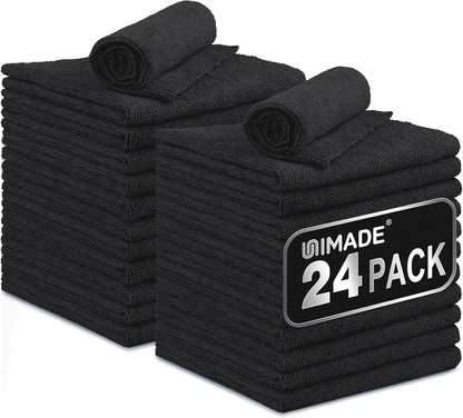 Microfiber Cleaning Cloth, 100PK Commercial Grade Work Rags