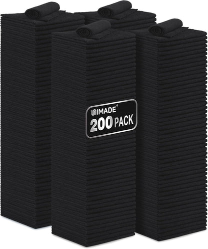 Microfiber Cleaning Cloth, 100PK Commercial Grade Work Rags